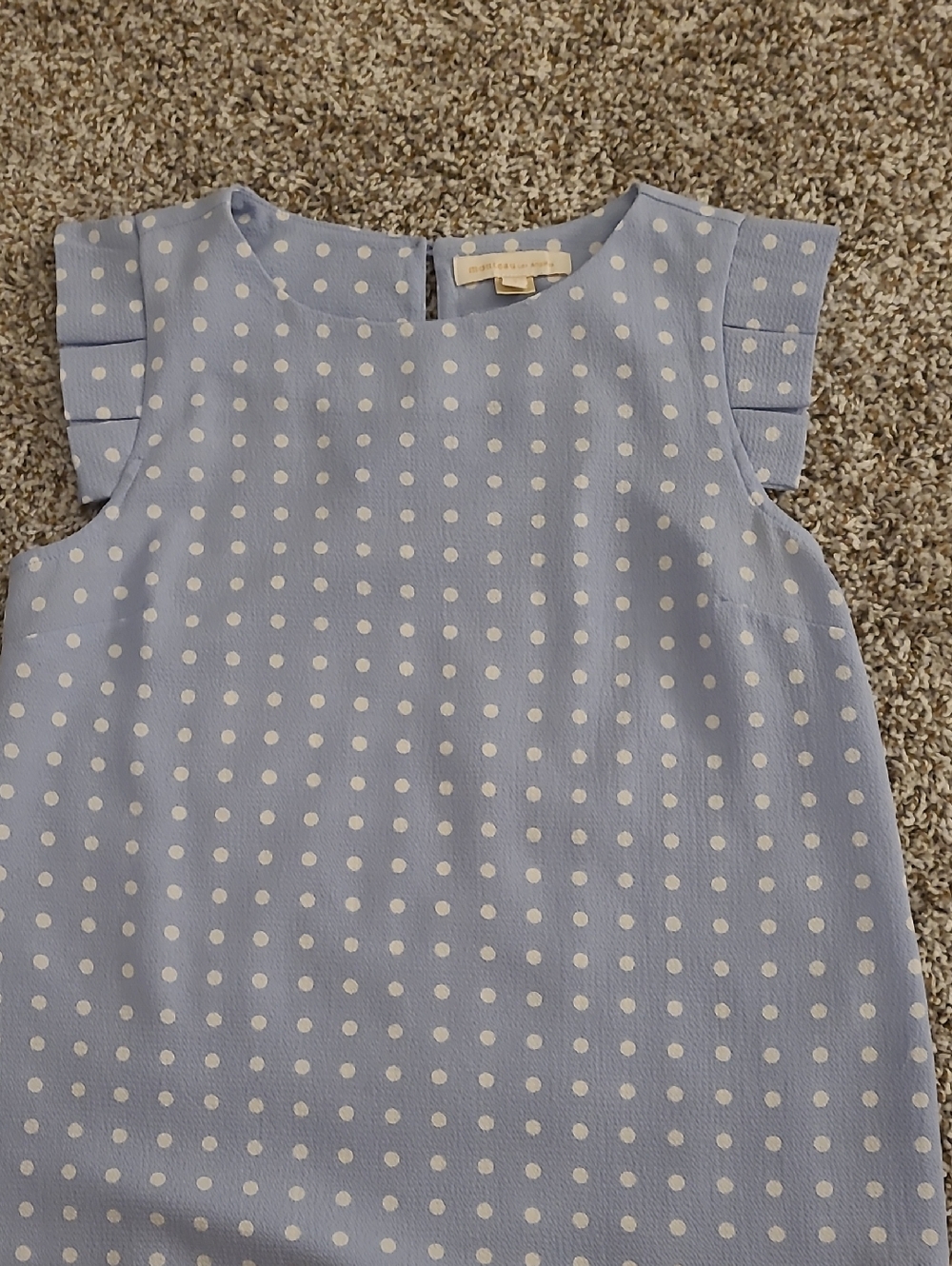 Light Blue Polka Dotted Blouse